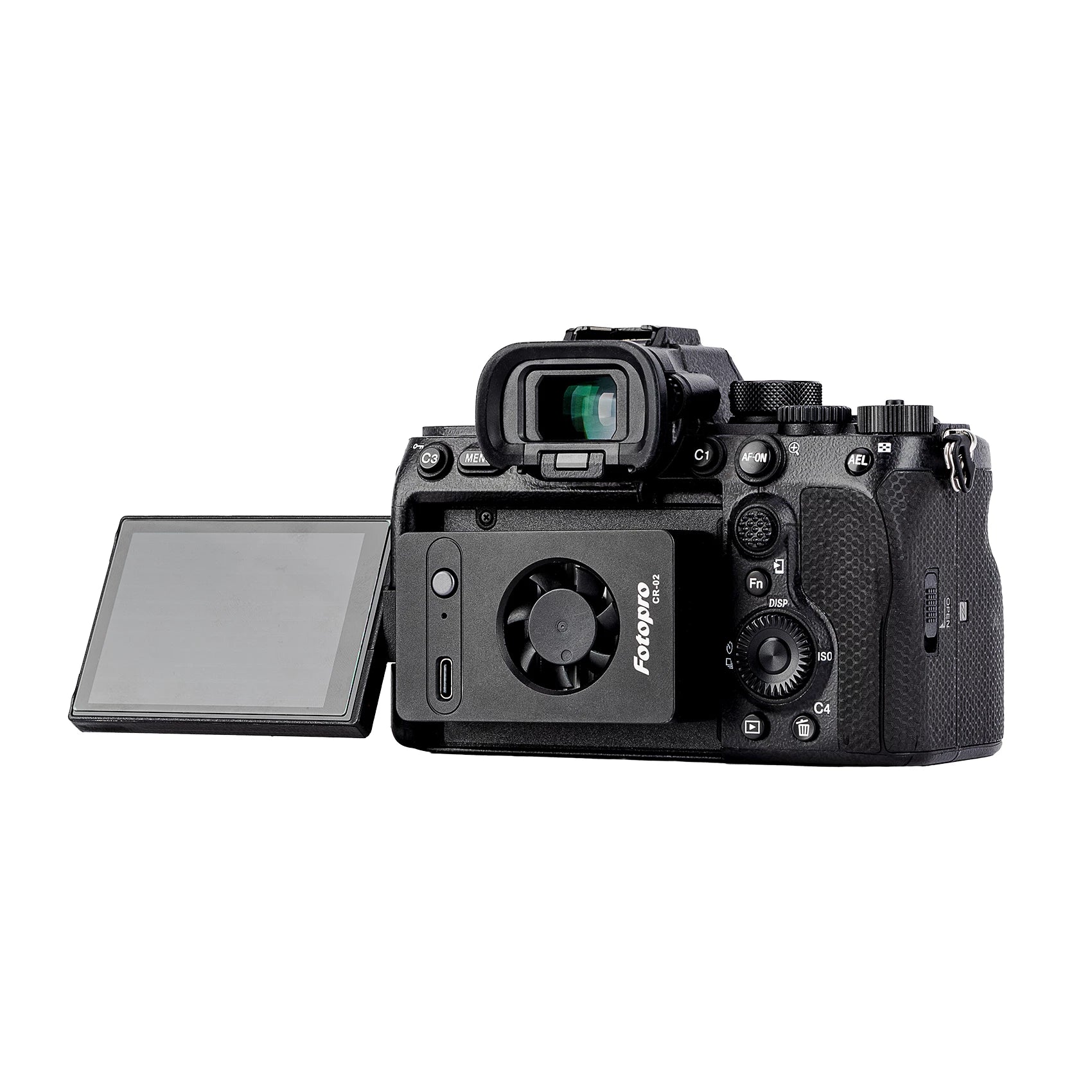 Fotopro CR-02 Camera Cooler Fan Low Noise (Black+Grey)