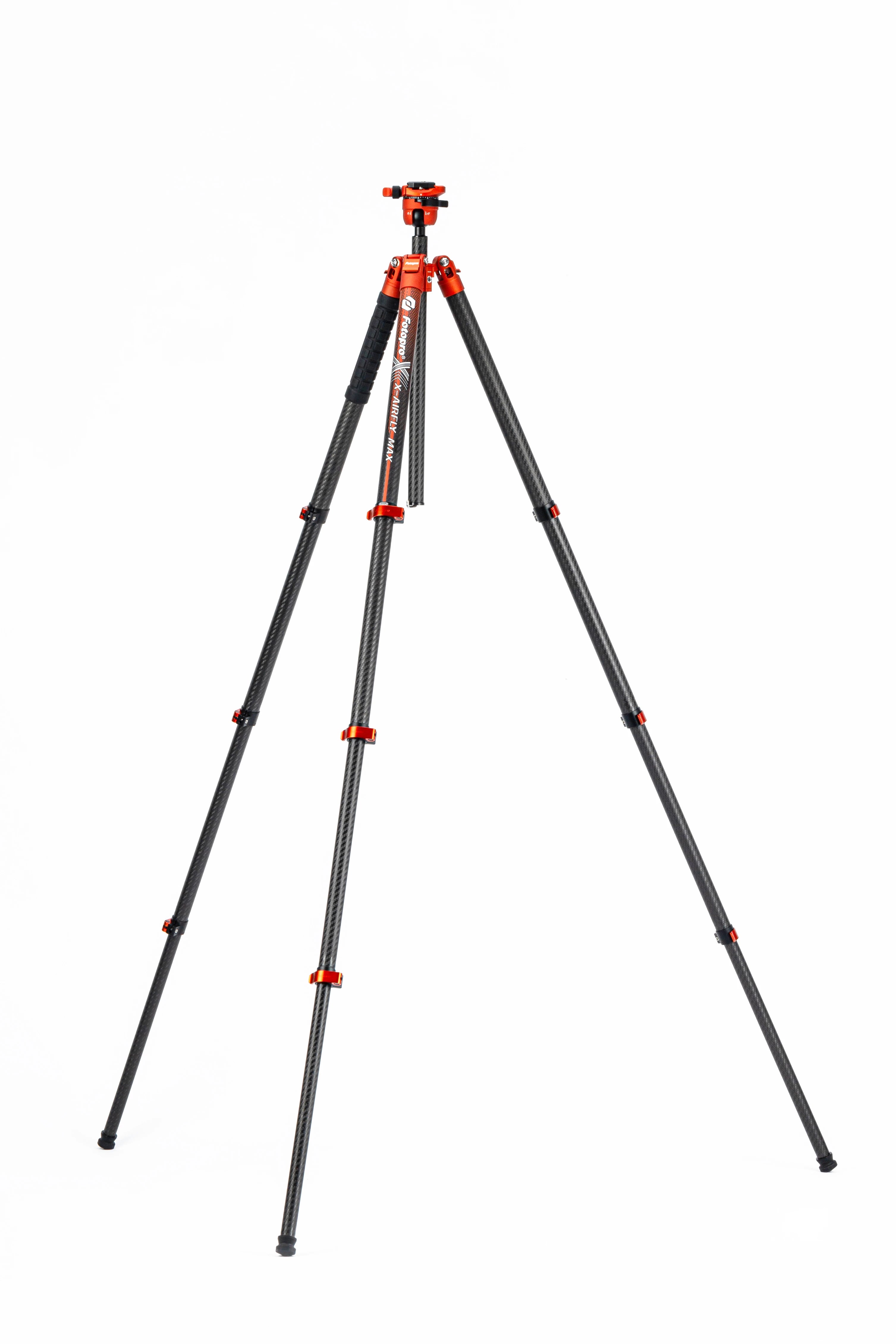 Fotopro X-Airfly MAX Ultra Light Carbon Fiber Tripod Orange