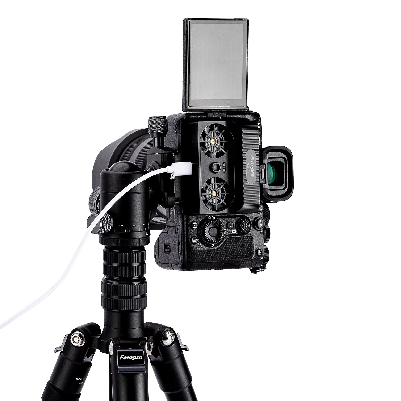 Fotopro CR-01 Camera Cooler Fan with 2000mAh Battery (Black)