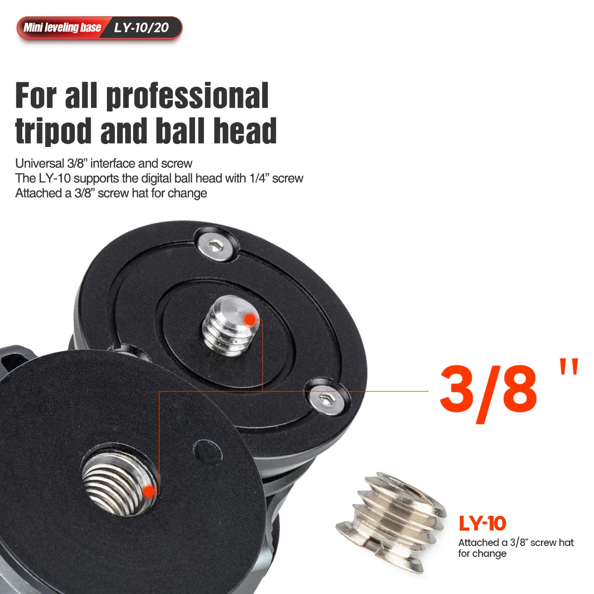 Fotopro LY-10 Grey Leveling Base