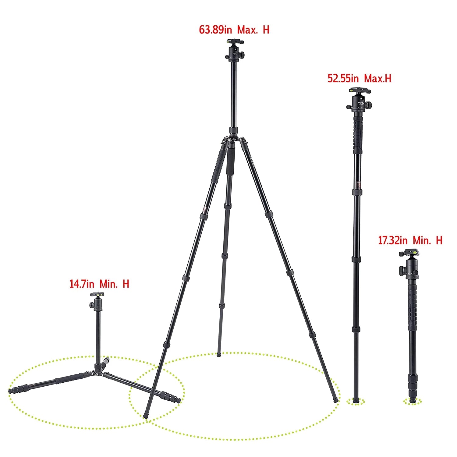 Fotopro Tripod x-go Predator E + 62Q Black