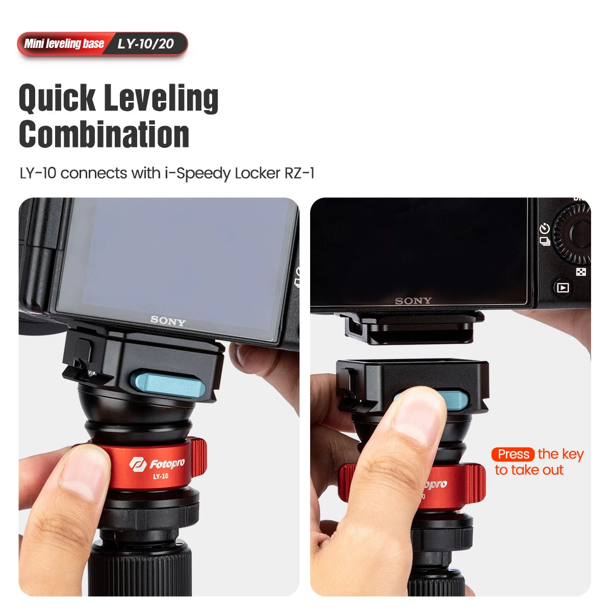 Fotopro LY-10 Orange Leveling Base