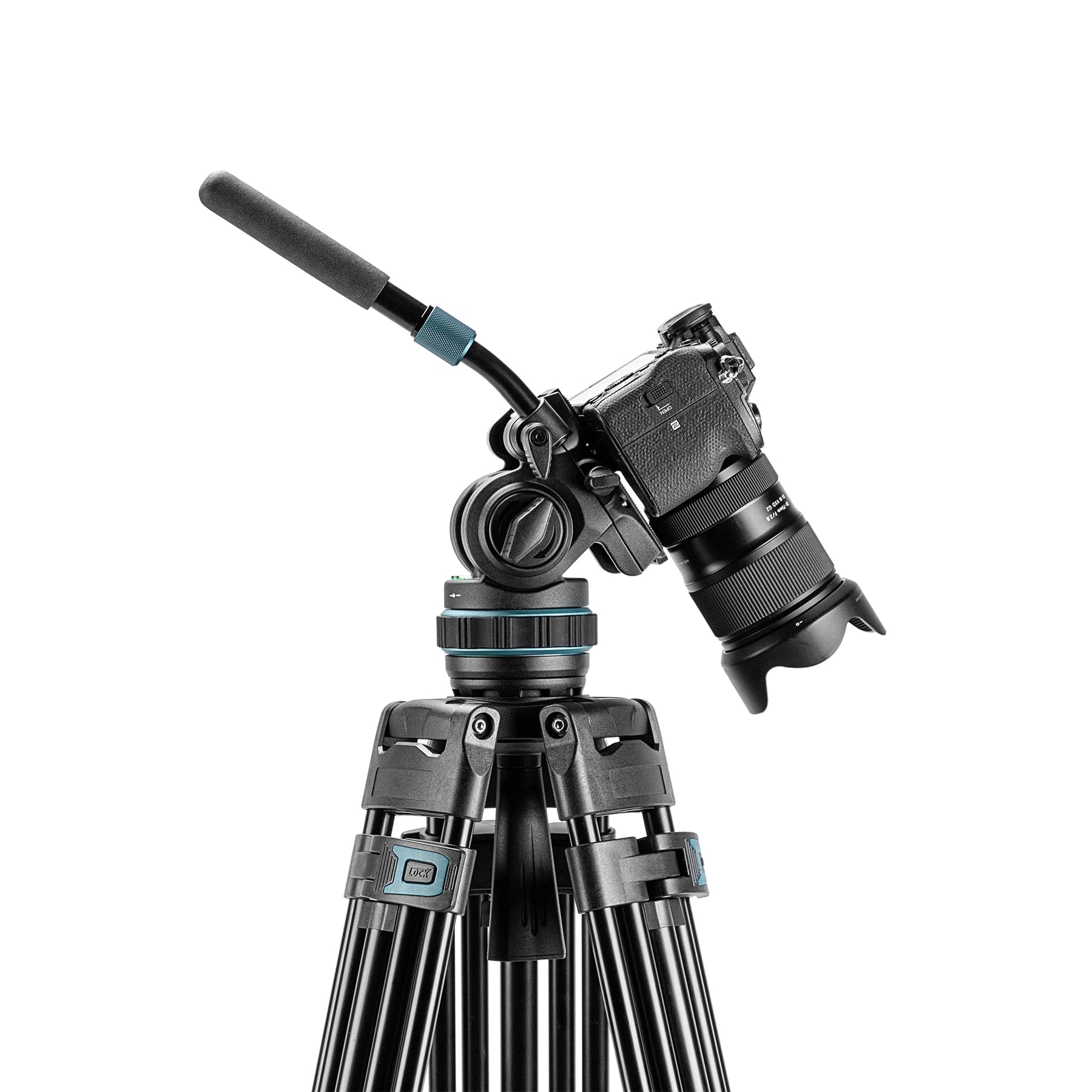 Fotopro DV-5A Heavy Duty Fluid Head Video Aluminum Tripod (Black)