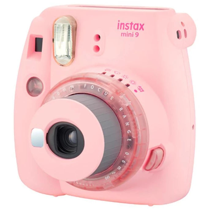 Fujifilm Instax Mini 9 Instant Film Camera Craft Package Clear Pink