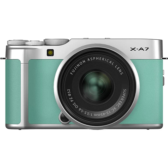 Fujifilm X-A7 Mirrorless Digital Camera with 15-45mm Lens (Mint Green)