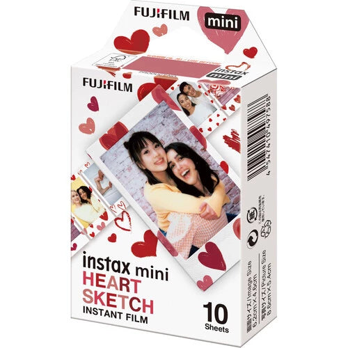Fujifilm Instax Mini Paper Heart Sketch 10 Sheet