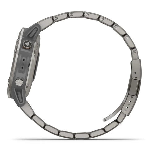 Garmin Fenix 6 Multisport GPS Smartwatch 47mm Sapphire Titanium with Vented Titanium Bracelet