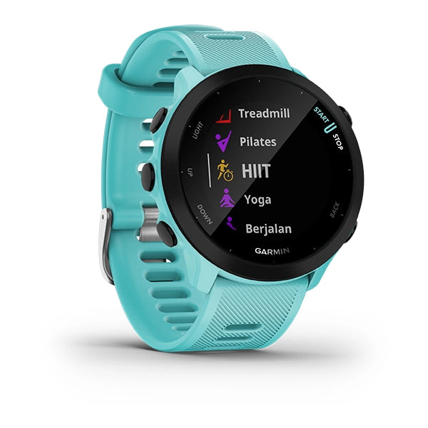 Garmin Forerunner 55, Sport SmartWatch GPS, Aqua