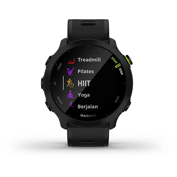 Garmin Forerunner 55, Sport SmartWatch GPS, Black