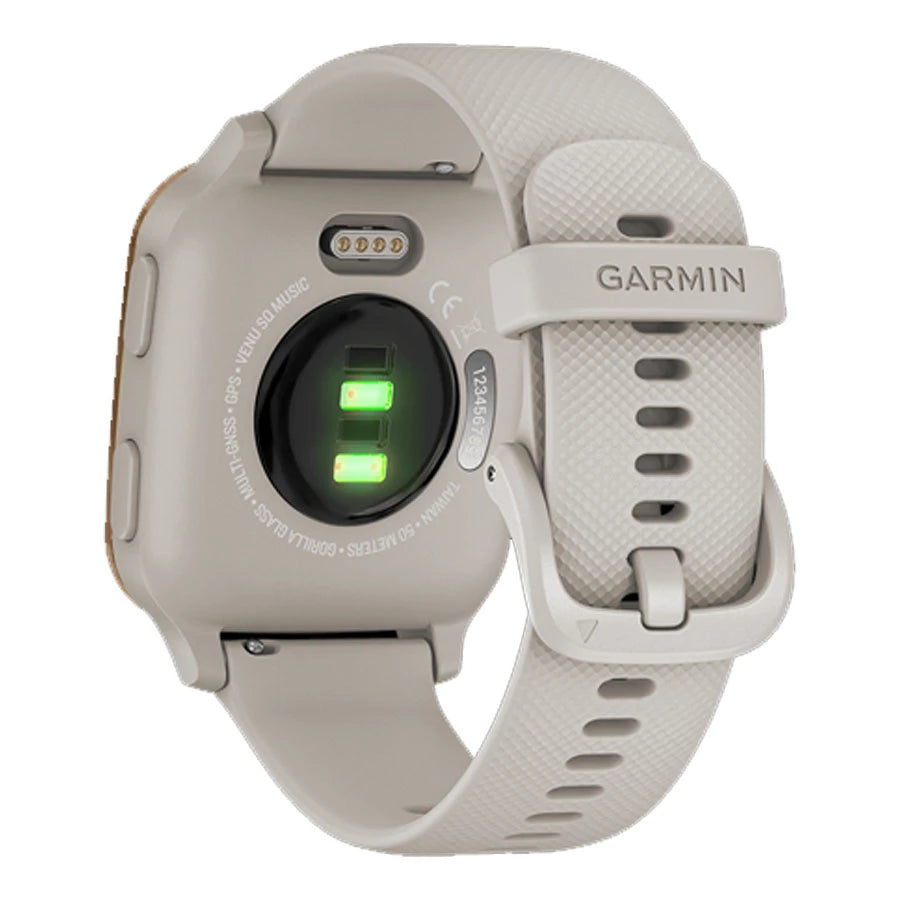 Garmin Venu Sq, Smartwatch NFC, Music, Light Sand/Rose Gold