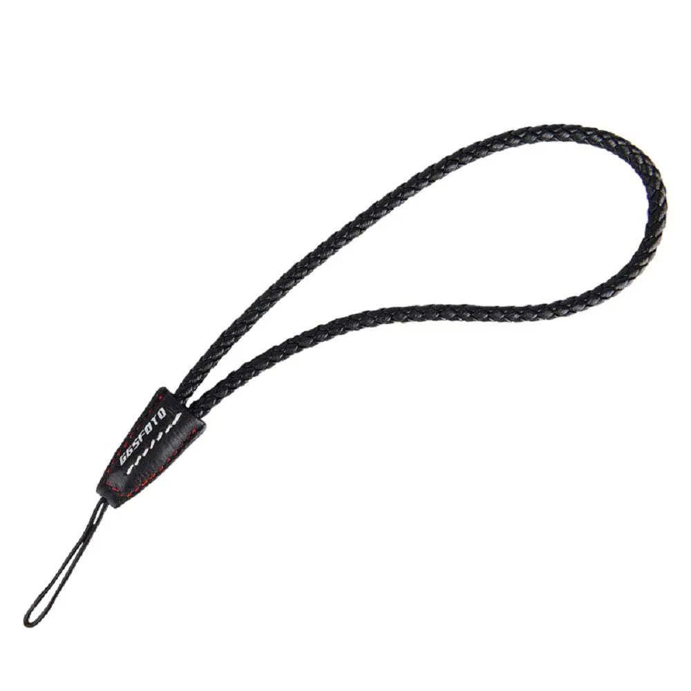 GGS WS-L Microfiber Leather Camera Wrist Strap with Protective Leather Mount for Cameras Black