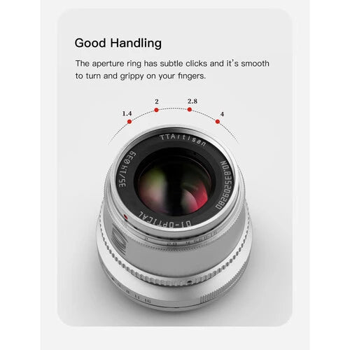 TTartisan 35mm f1.4 LEICA L-MOUNT SILVER (APS-C)