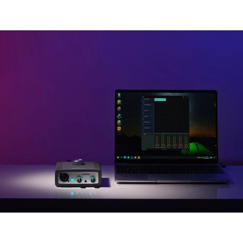 Godox AI2C 2-Channel USB Audio Interface for Windows Computers