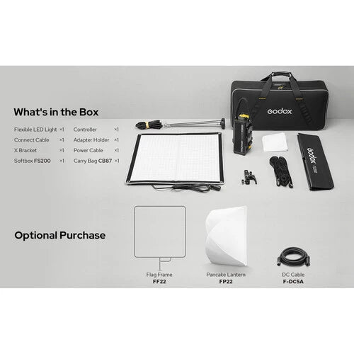 Godox Knowled F200Bi Bi-color Flexible LED Mat (60x60cm)