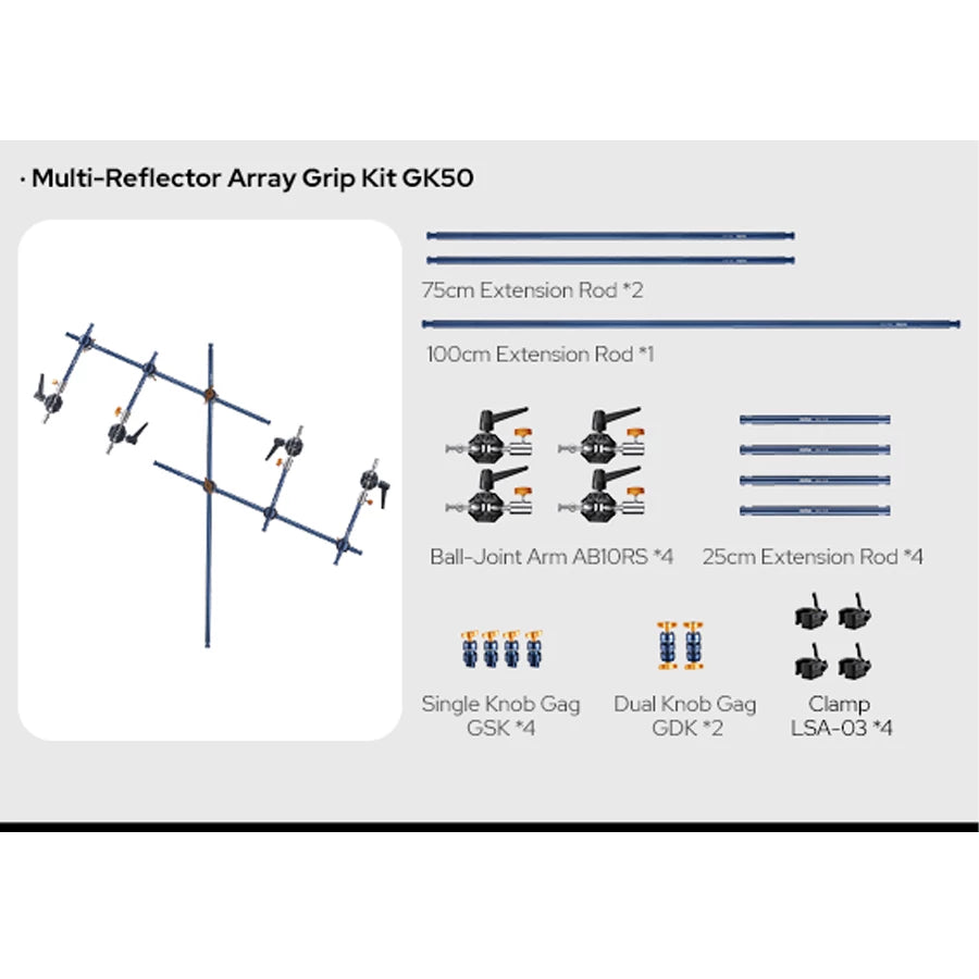 Godox Knowled GK50 Multi Reflector Array Grip Kit for Liteflow