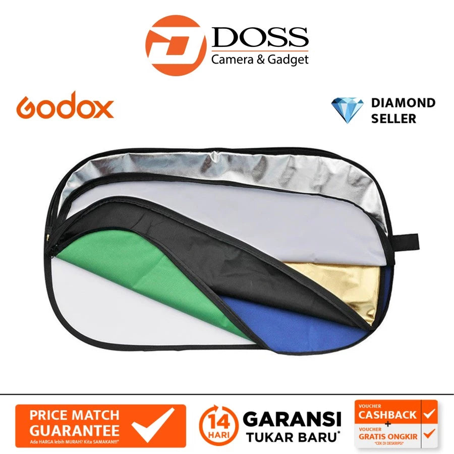 Godox RFT-10 Collapsible 7-in-1 Reflector Disc 80X120cm