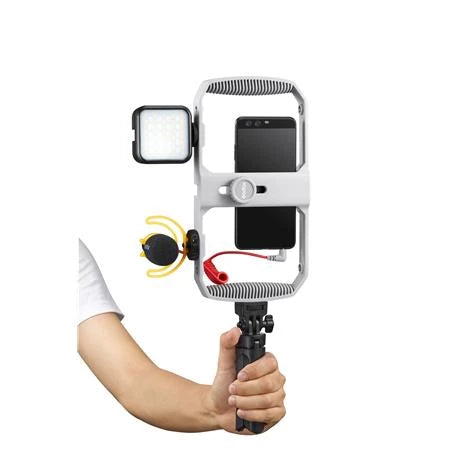 Godox VK1-AX Vlogging Kit-1 with LED6R LED Light (3.5mm Universal TRRS)
