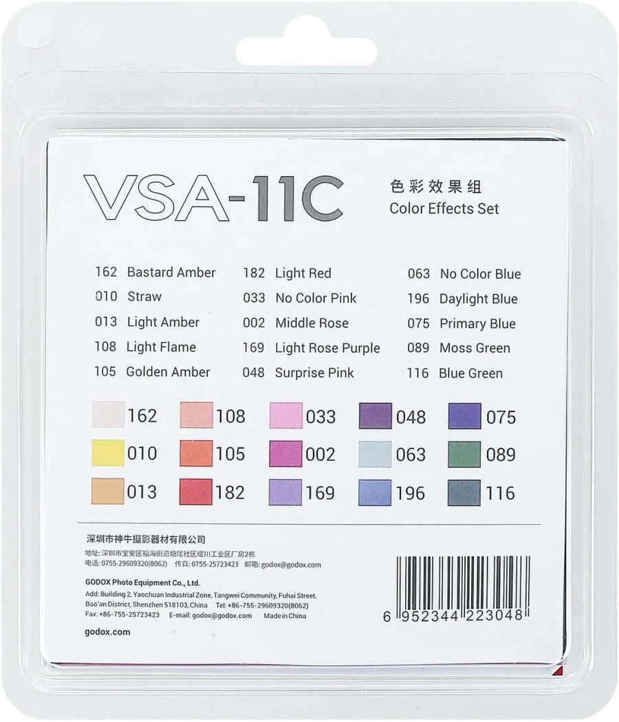 Godox VSA-11C 15-Filter Color Effect Set for VSA Spotlight Attachment