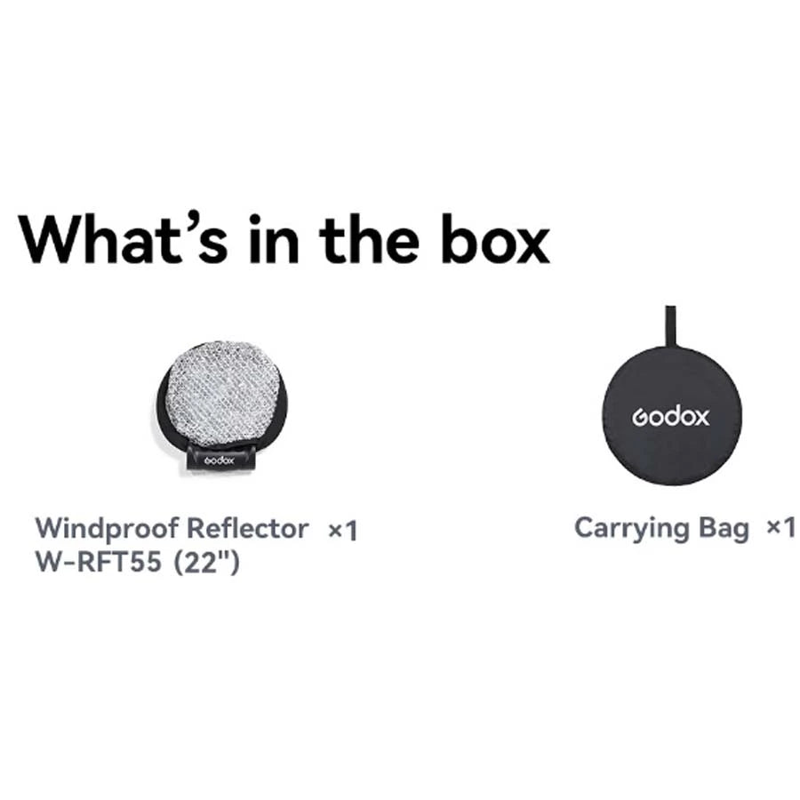 Godox W-RFT55 Collapsible Windproof Reflector (22 Inch)