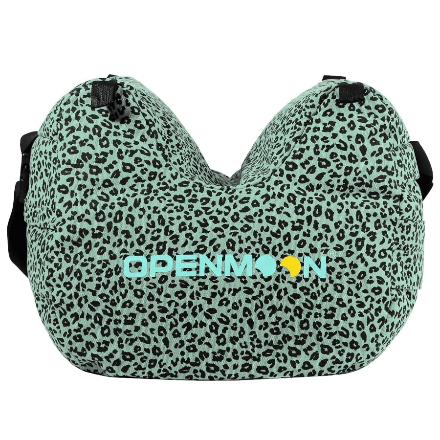 OPENMOON Camera Support saddle Small --colorful BLUE leopard print OMA06