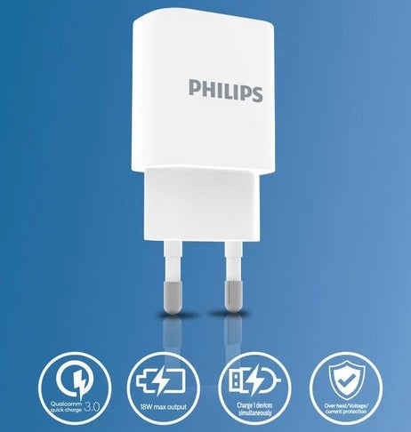 Philips DLP2331 White Wall Charging 18W Power Delivery / Adaptor PD QC