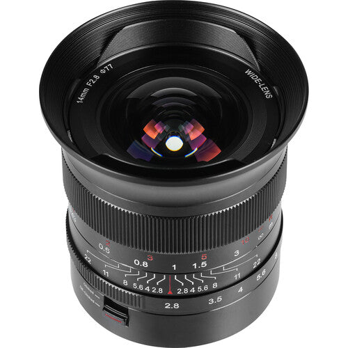 7Artisans 14mm F2.8 Lens for Panasonic Leica Sigma L Mount (Black)