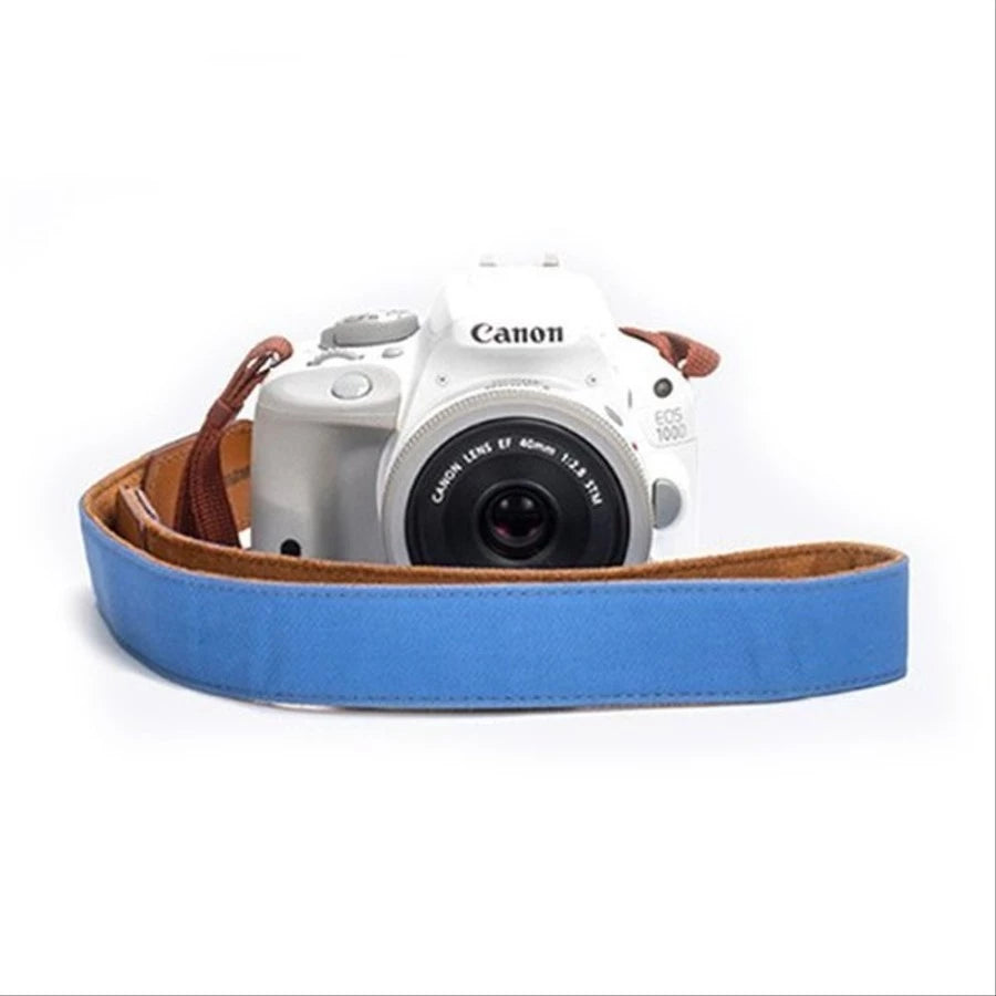 Herringbone iCode Camera Neck Strap Gulf Blue