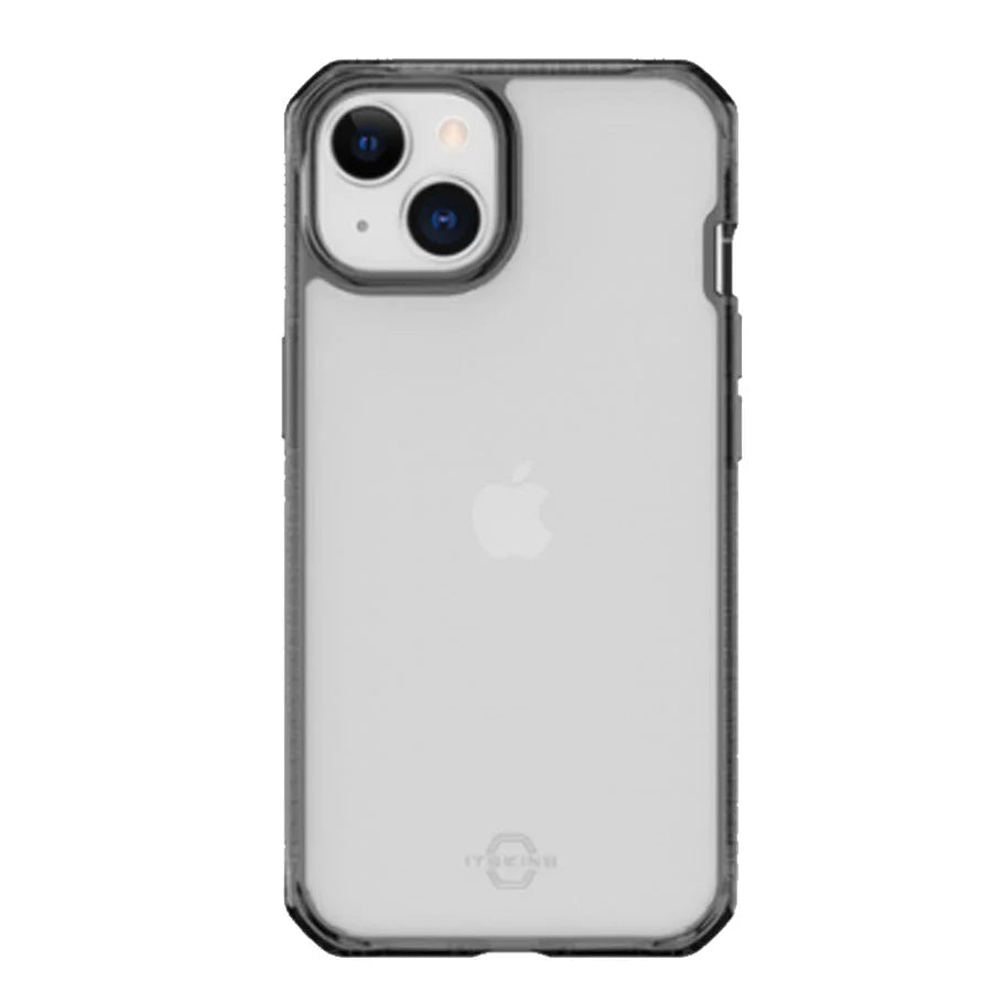 Itskins Case For iPhone 14 / 13 ( 6.1") Hybrid Clear Black and Transparent - ( AP4N-HBMKC-BKTR )