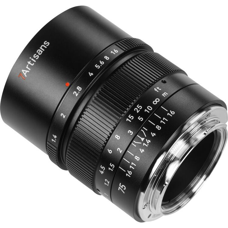 7Artisans 75mm F1.4 Lens for Panasonic Leica Sigma L Mount (Black)