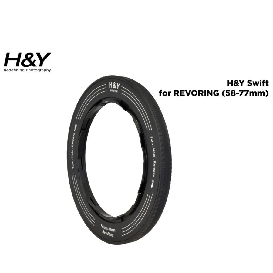 H&Y Swift Variable Magnetic Adapter Ring for Revoring 58-77mm (RM77)