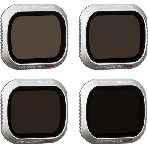 PGYTECH Filter for MAVIC 2 PRO - ND/PL SET (Professional) (ND8/PL ND16/PL ND32/PL ND64/PL) P-HAH-032