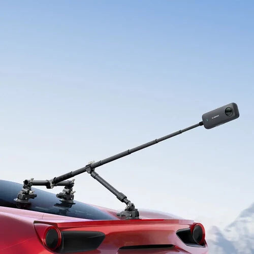 Insta360 Triple Suction Cup Car Mount wtih Selfie stick