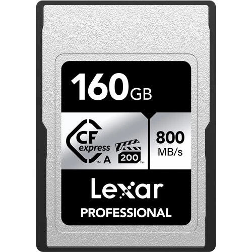 Lexar 160GB Professional CFexpress Type A Memory Card SILVER 800MB/s