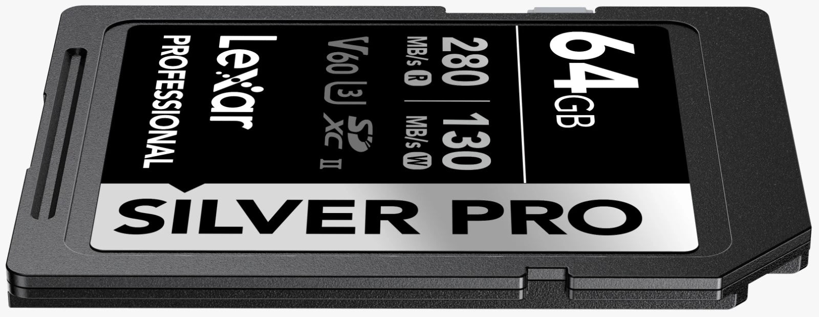 Lexar 64GB Professional SDXC SILVER PRO UHS-II Memory Card 280MB/s