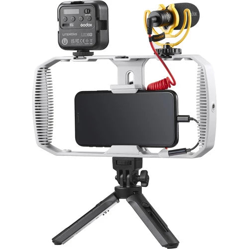 Godox VK1-LT Vlogging Kit with LED6R LED Light (Lightning)