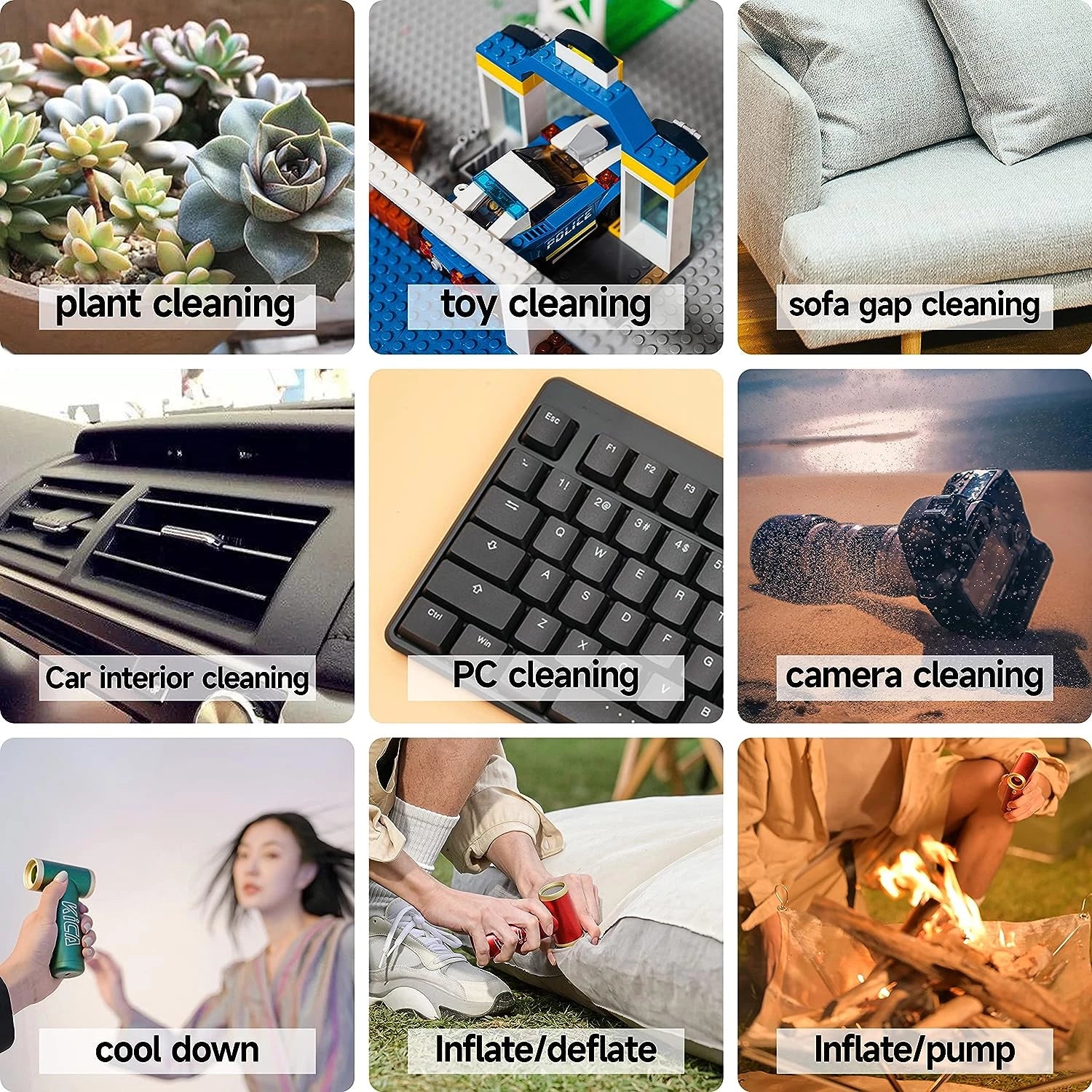 KiCA JetFan Gen 2 Compressed Air Duster Blower Red