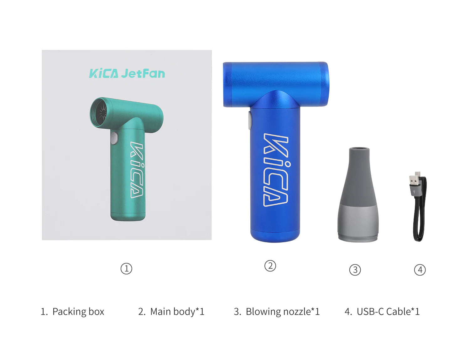 KiCA JetFan Gen 1 Compressed Air DusterBlowerBlack