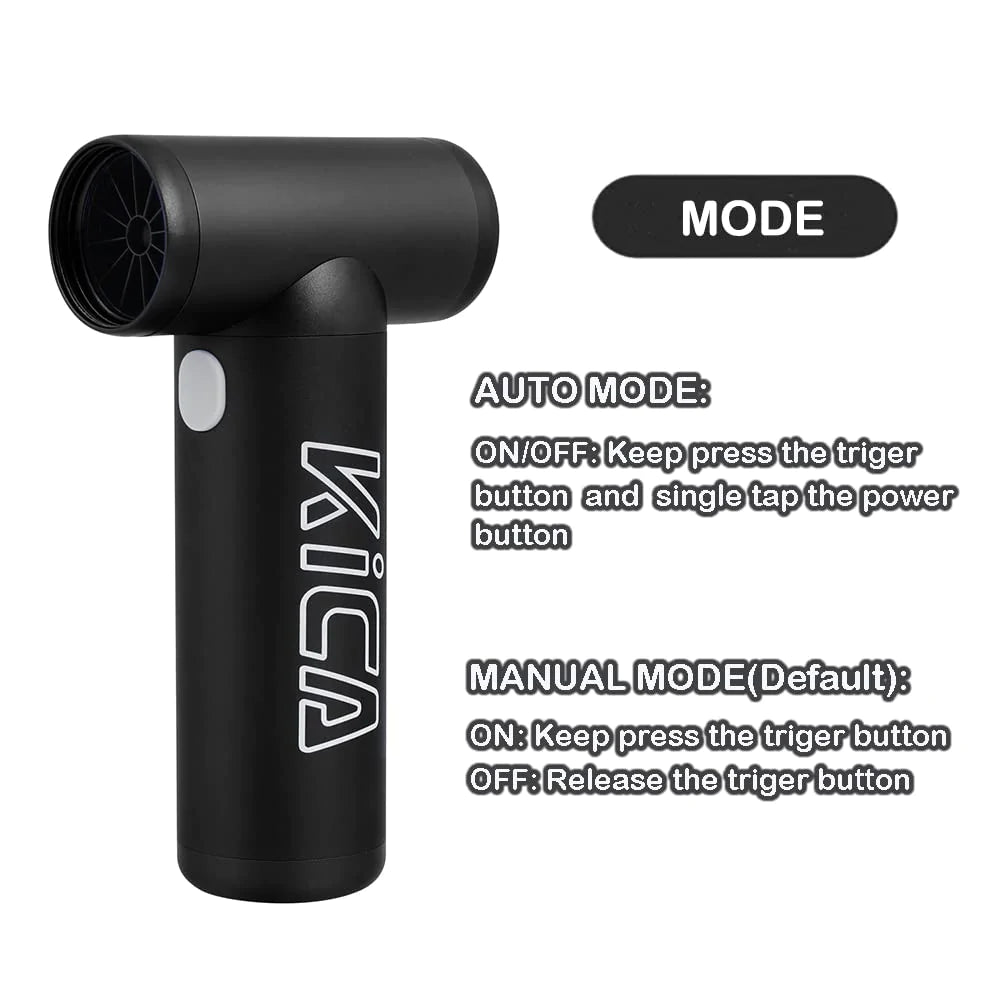 KiCA JetFan KC1 Compressed Air Duster Blower Green