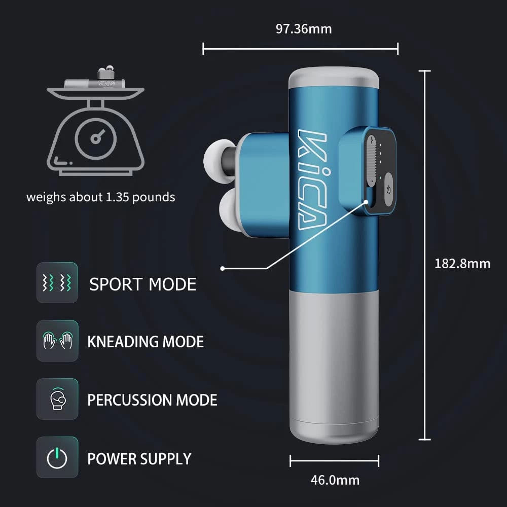 KiCa K3 Portable Massage Gun Blue