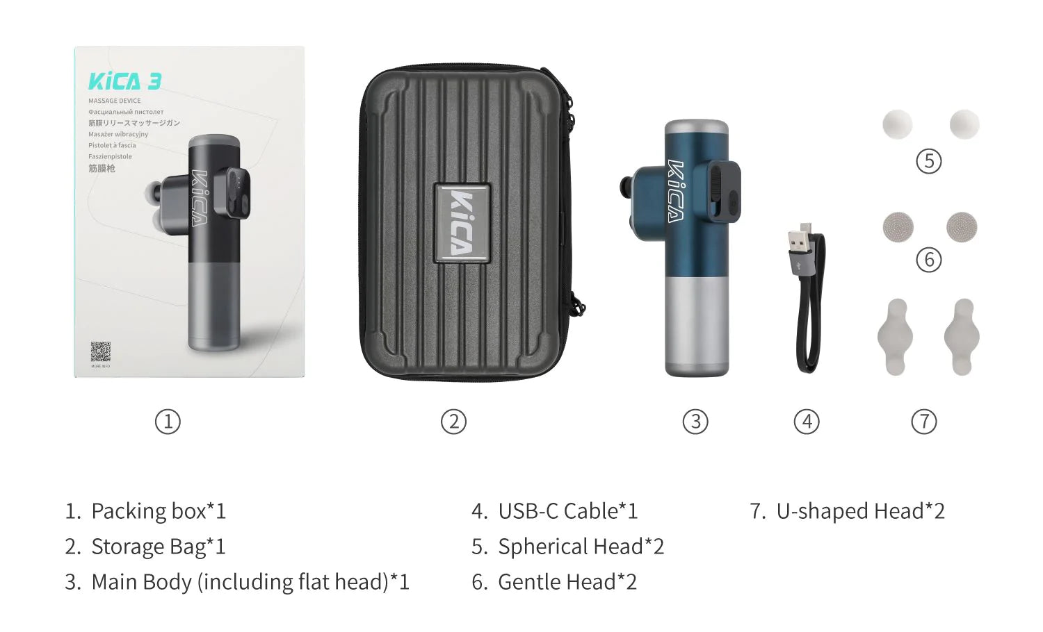 KiCa K3 Portable Massage Gun Green