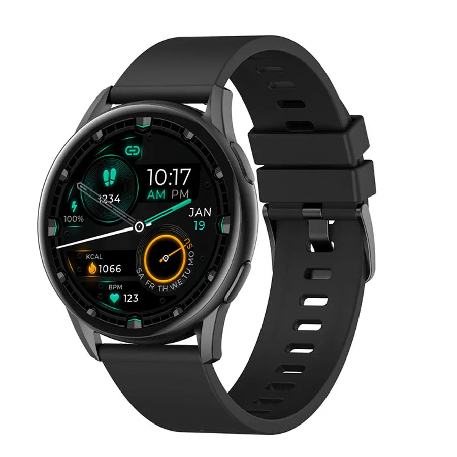 Kieslect K10 Smart Watch Heart Rate SpO2 Monitoring 1.32 inch AMOLED Black