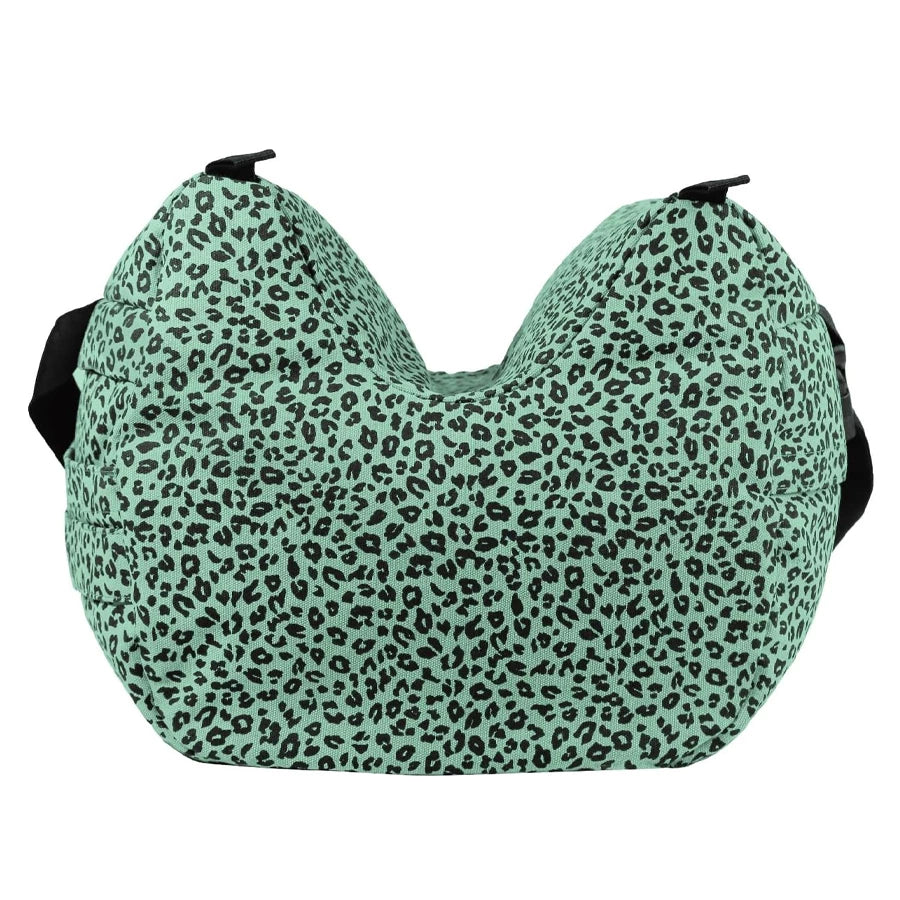 OPENMOON Camera Support saddle Medium--colorful BLUE leopard print OMA05