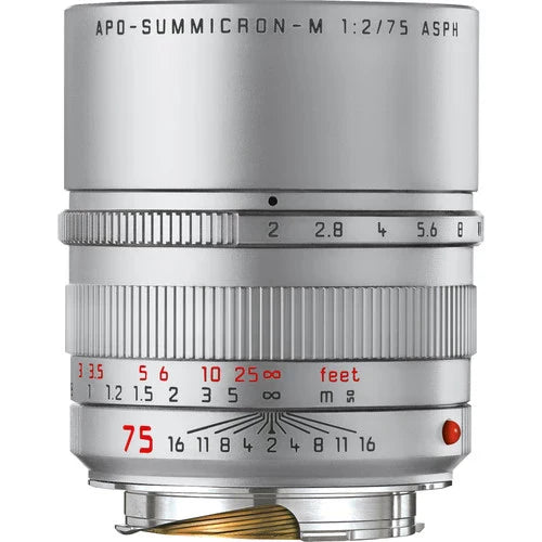 Leica APO-Summicron-M 75mm f2 ASPH Lens (Silver Anodized) - 11701