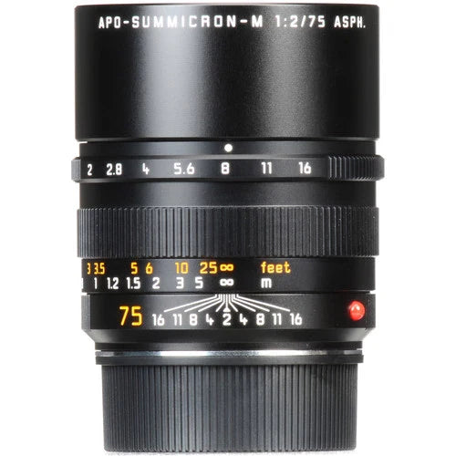 Leica APO-Summicron-M 75mm f2 ASPH Lens (Black) - 11637