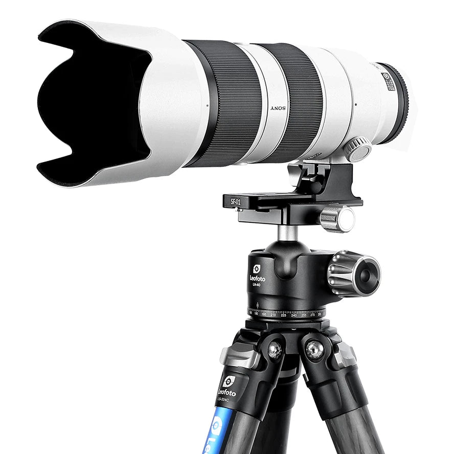 Leofoto SF-01 Replacement Lens Foot for SONY FE 70-200mm F/2.8 GM I&II, FE 100-400mm F/4.5-5.6 GM & FE 300mm F2.8 GM, FE 300mm F/2.8 GM OSS, FE 50-150mm F2 GM