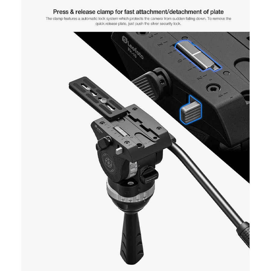 Leofoto FH-10 Professional Fluid Video Head