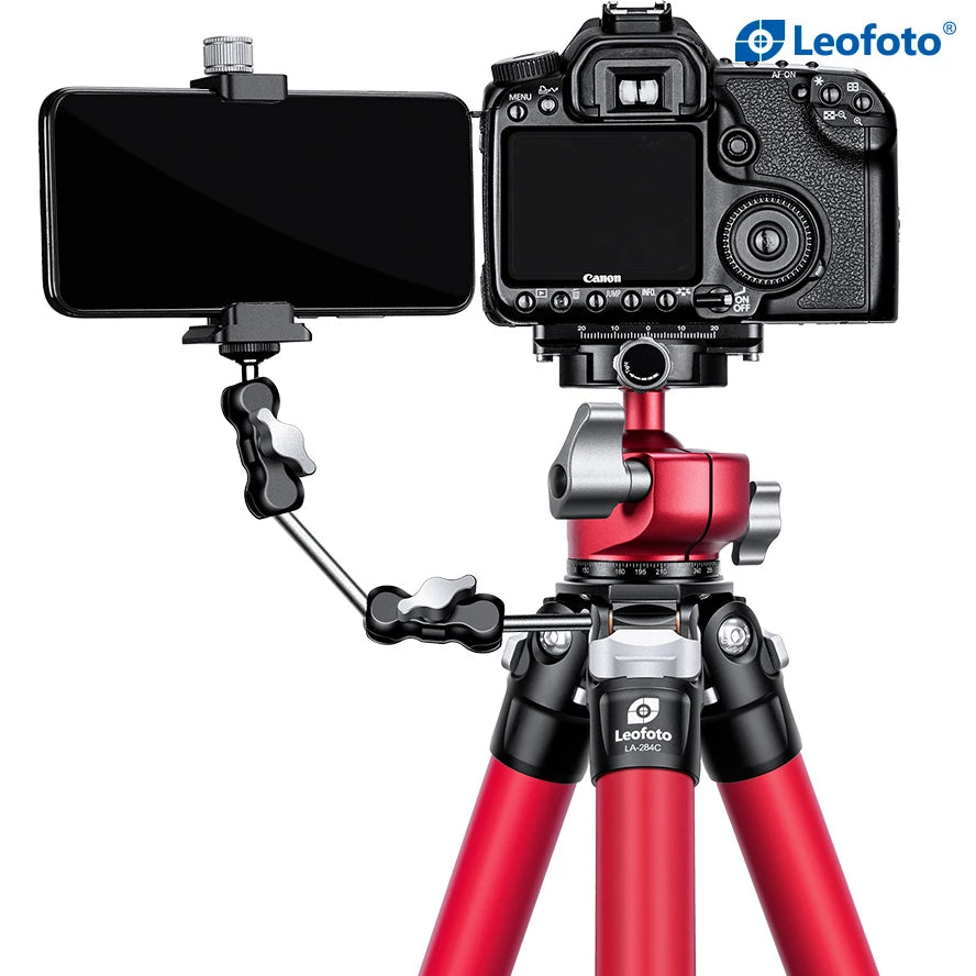 Leofoto LA-284C Tripod with LH-30 RED Athena