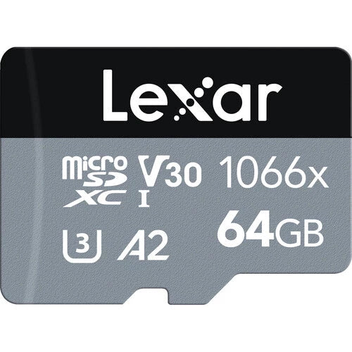 Lexar 64GB Professional 1066x microSDXC UHS-I Memory Card