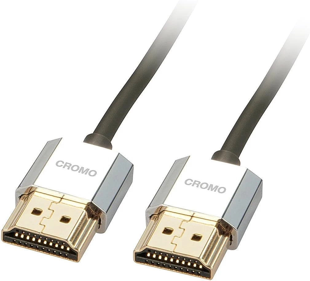 Lindy #41669 CROMO Slim High Speed HDMI Cable with Ethernet, 0.3m