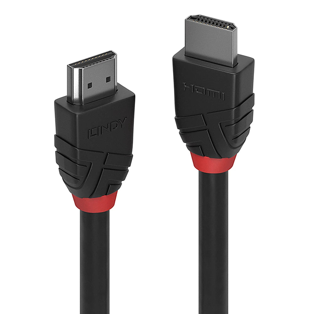 Lindy High Speed HDMI Cable, Black Line 2m 36472